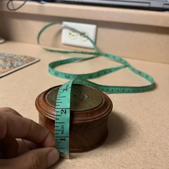 Vintage 40 Year Perpetual Calendar Wood Trinket Box - Picture 7 of 8